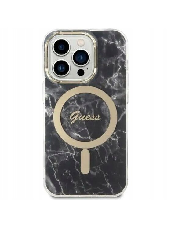 Guess Guess Etui na telefon Guess Marble Czarny
