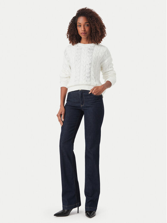 Guess Guess Sveter W6YR21 Z0965 Biela Regular Fit