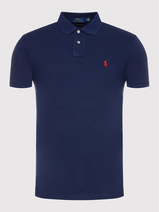 Polo Ralph Lauren Polo Ralph Lauren Pólóing Core Replen 710782592 Sötétkék Custom Slim Fit