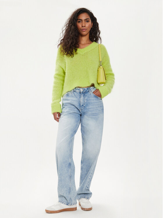 American Vintage Pull Bymi BYM18AE24 Jaune Regular Fit