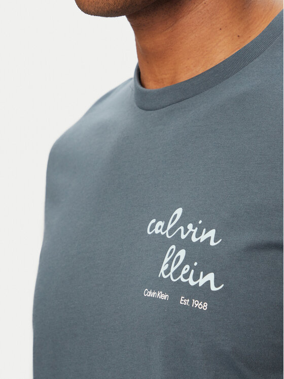 Calvin Klein Jeans Calvin Klein Jeans T-krekls LV04RG837G Tumši zils Regular Fit