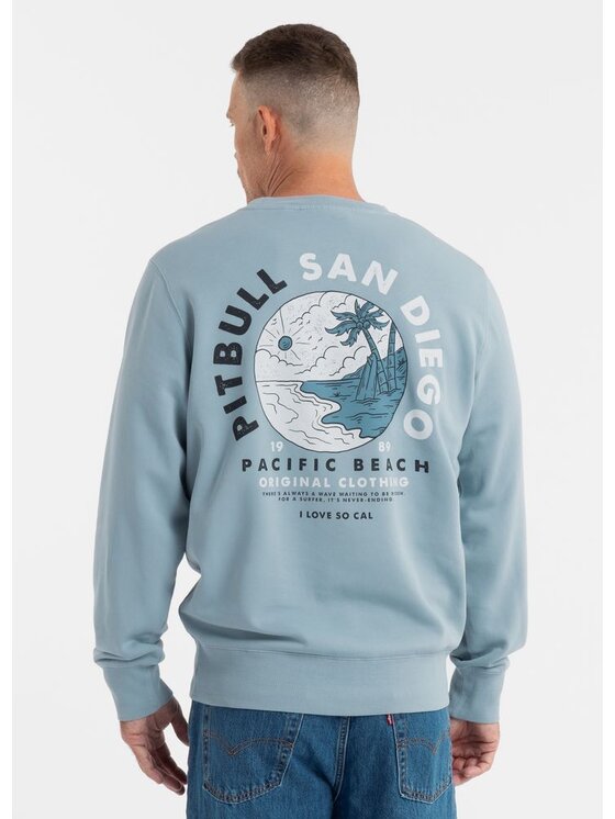 PITBULL PITBULL Bluza Bluza męska PLANETSURF XL Niebieski Regular Fit