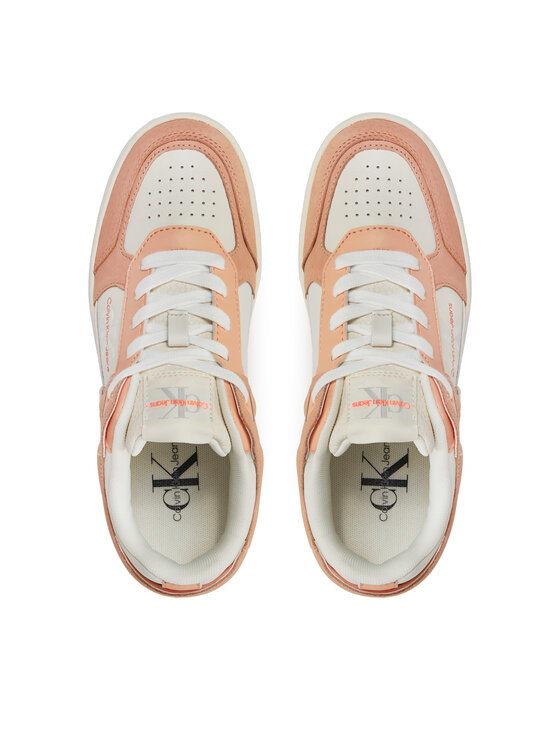 Calvin Klein Jeans Calvin Klein Jeans Сникърси Basket Cupsole Low Mix Ml Fad YW0YW01301 Оранжев