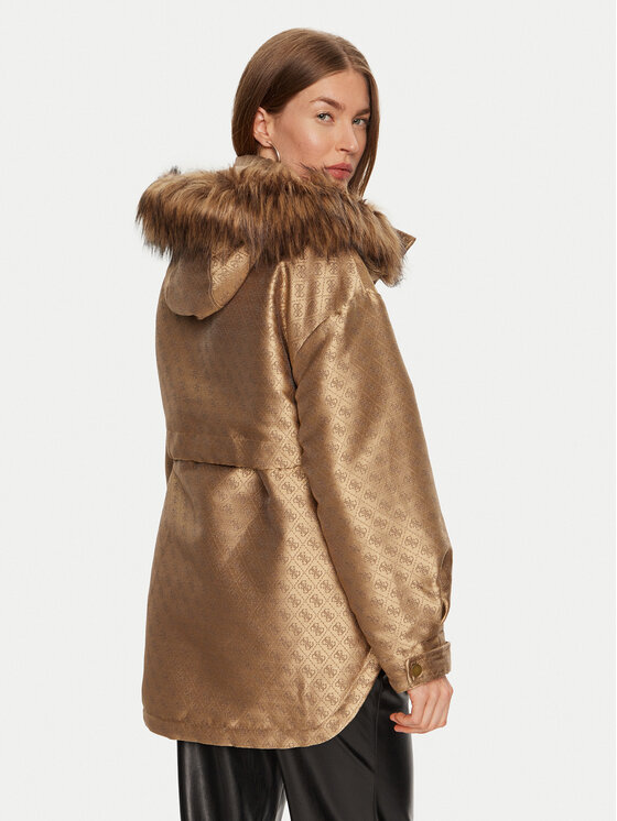 Guess Guess Parka Elly W4BL35 WFIR2 Brūns Regular Fit