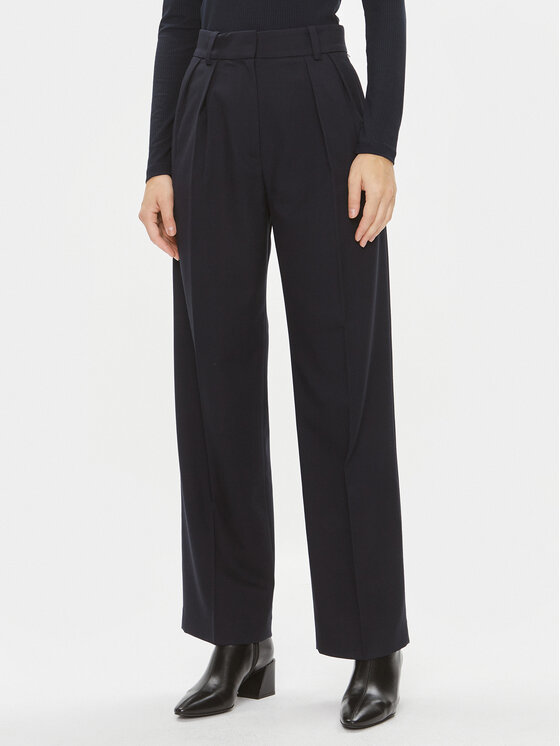 Tommy Hilfiger Tommy Hilfiger Hlače Core WW0WW39725 Tamnoplava Relaxed Fit