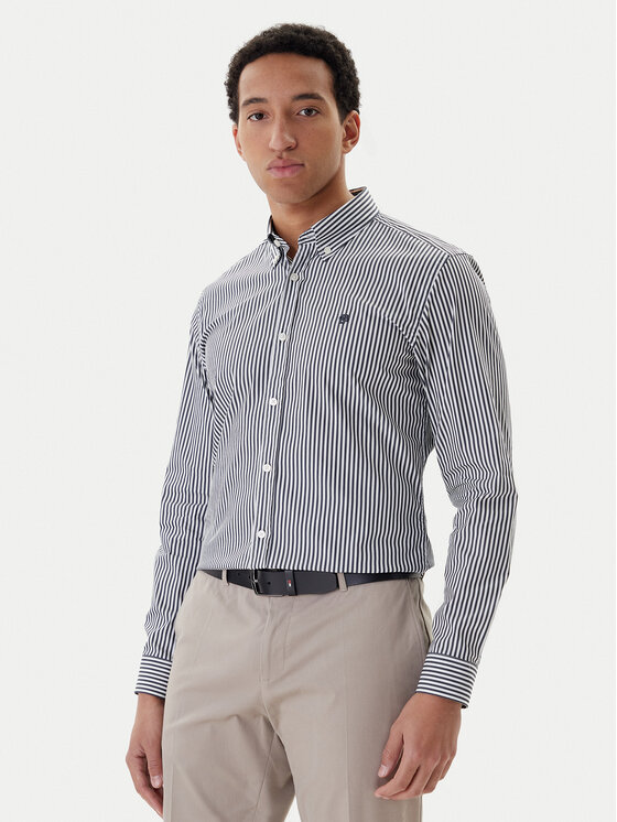 BOSS BOSS Риза H-Roan 50556085 Тъмносин Slim Fit