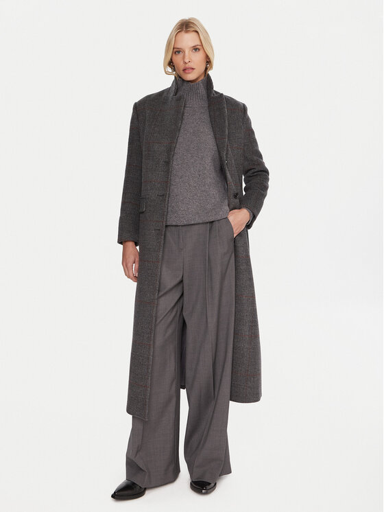 Marella Marella Płaszcz wełniany Giostro 2523016162 Szary Regular Fit