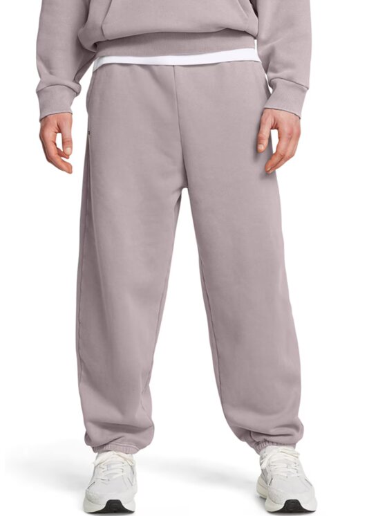 Under Armour Under Armour Spodnie dresowe Icon HWT Flece Beżowy Oversize