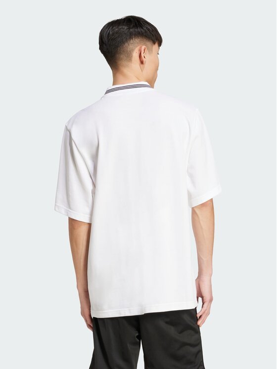 adidas adidas Polo 151131 Biały Loose Fit