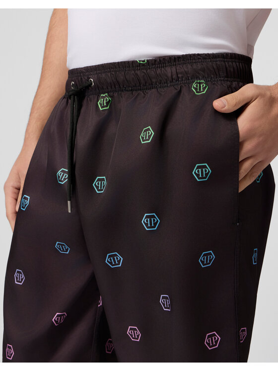 PHILIPP PLEIN PHILIPP PLEIN Szorty sportowe 29883 Czarny Jogger Fit