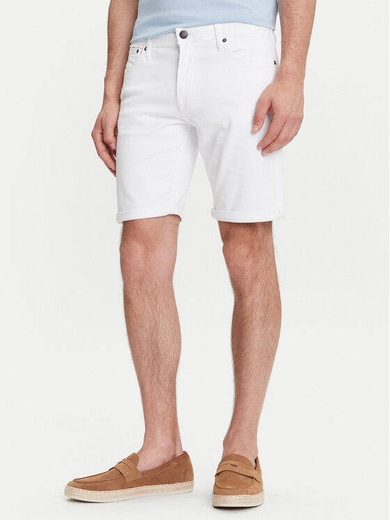 Jack&Jones Pantaloncini di jeans Rick 12274985 Bianco Regular Fit, taglia : S