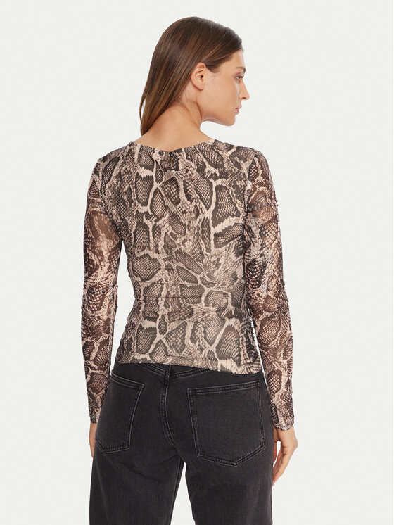 Guess Guess Μπλουζάκι W5BP32 KCZC2 Μπεζ Slim Fit