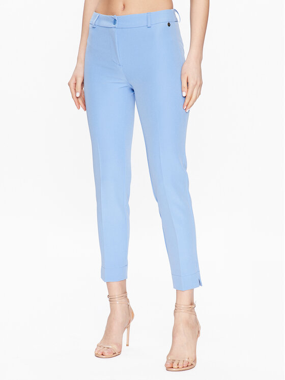 Maryley Chino hlače 23EB52Z/M08 Modra Slim Fit