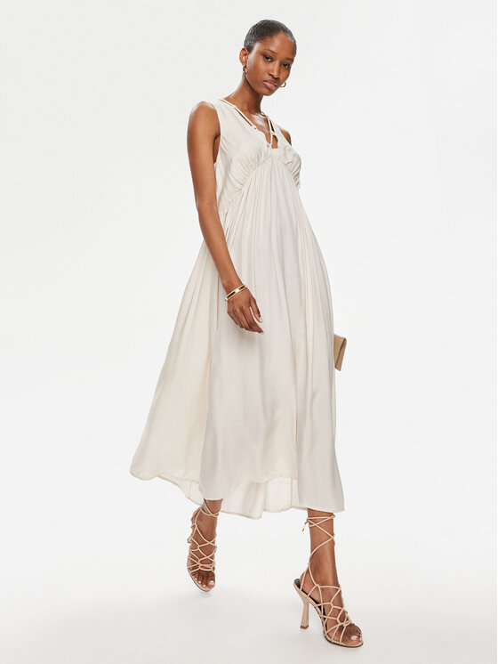 PINKO Pinko Každodenné šaty Nemesi Abito 103562 A1WU Écru Regular Fit
