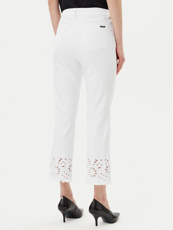 Joseph Ribkoff Joseph Ribkoff Панталони тип кюлоти 251965 Бял Regular Fit