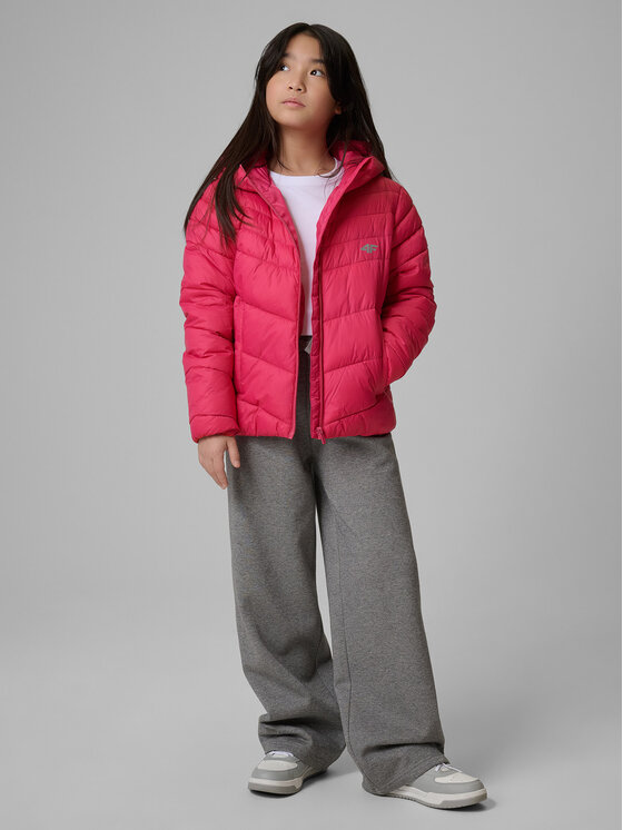4F 4F Kurtka puchowa OUTERWEAR Różowy Regular Fit