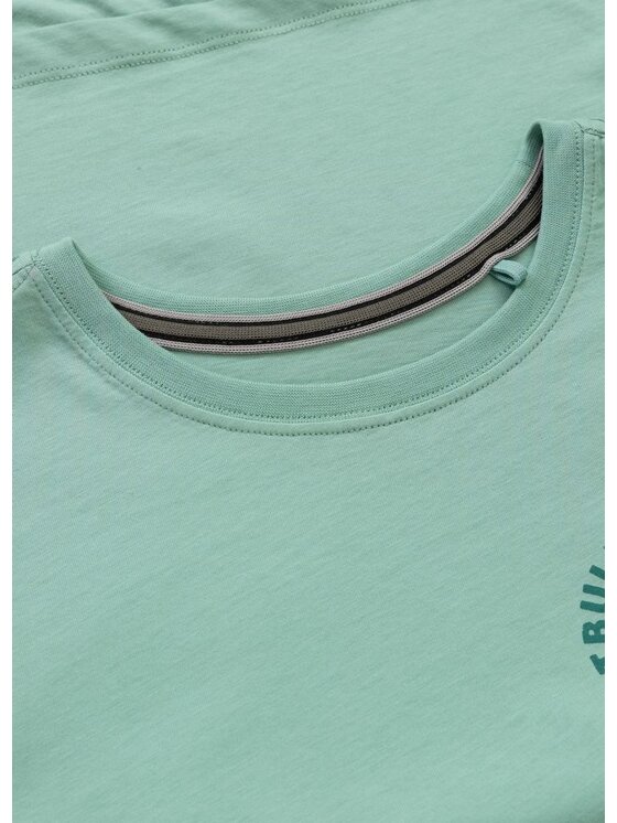 PITBULL PITBULL T-Shirt Koszulka damska Oversize PLANET SURF L Zielony Regular Fit