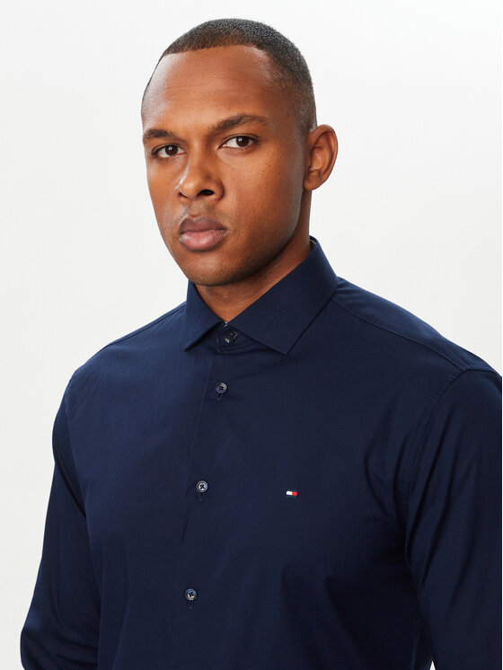 Tommy Hilfiger Tommy Hilfiger Πουκάμισο MW0MW44710 Σκούρο μπλε Slim Fit