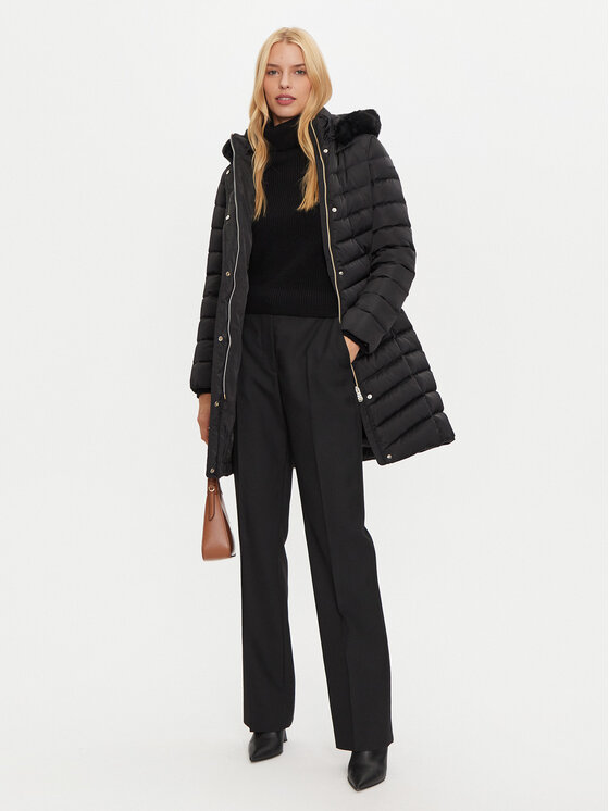 Geox Daunenjacke Bettanie W4626H T3122 F9000 Schwarz Regular Fit