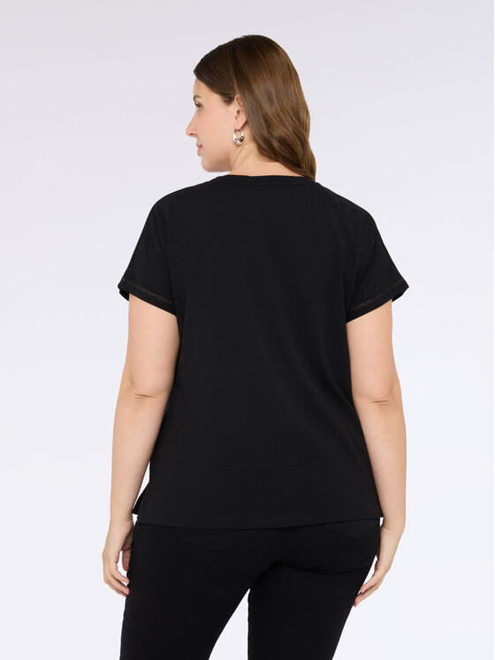Fiorella Rubino Fiorella Rubino T-shirt G211L008516N033 Nero Regular Fit