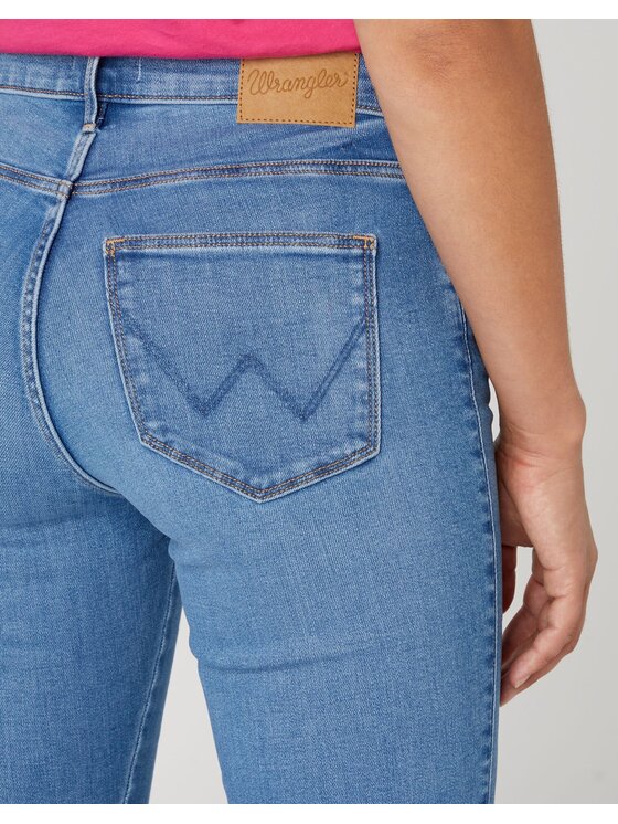 Wrangler Wrangler Jeansy SLIM Niebieski Straight Leg