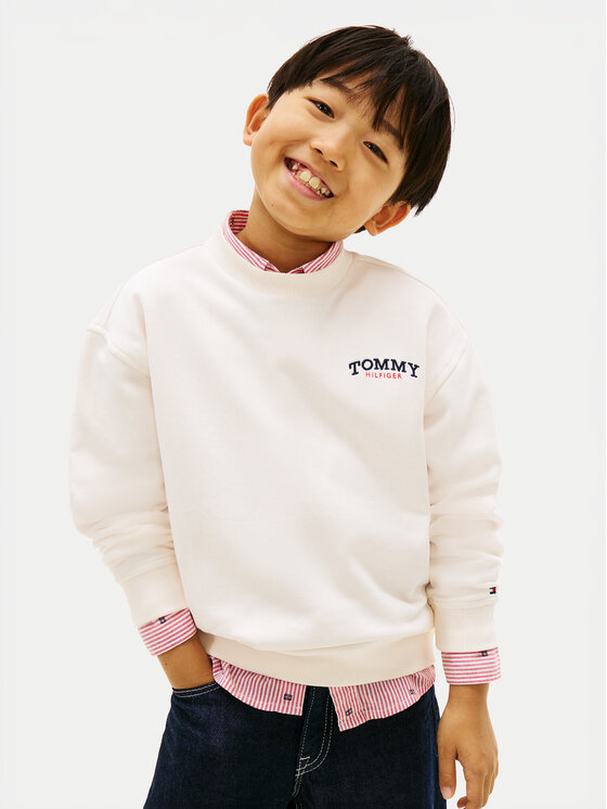 Tommy Hilfiger Tommy Hilfiger Džemperis KB0KB10255 Écru Regular Fit