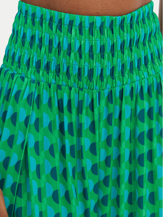 Seafolly Seafolly Kalhoty z materiálu Sorrento 55573-PA Zelená Wide Leg