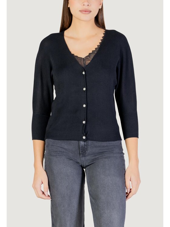 Morgan De Toi Morgan De Toi Cardigan 251-MBATSI Nero Casual Fit