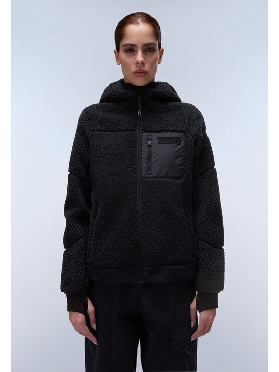 Napapijri Napapijri Fleece FELPA YUPIK Μαύρο Regular Fit