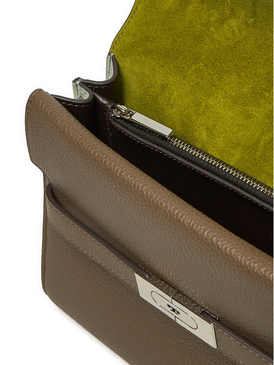 Tory Burch Tory Burch Rankinė Lee Radziwill Pebbled Shoulder Bag 158723 Žalia