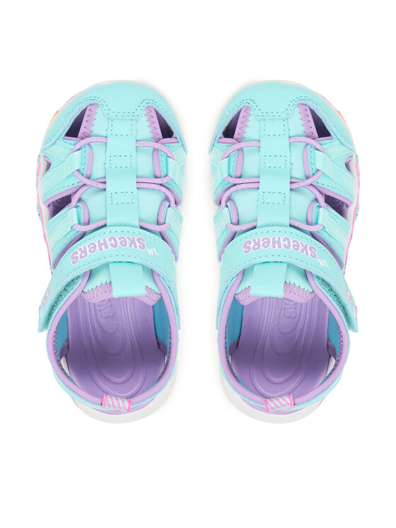Skechers Skechers Sandały Play Scene Splash - Cute Crew 303162N/TQLV Niebieski