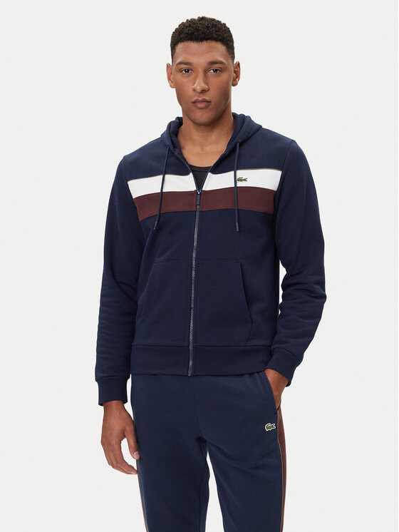 Lacoste Bluza SH5913 Granatowy Regular Fit