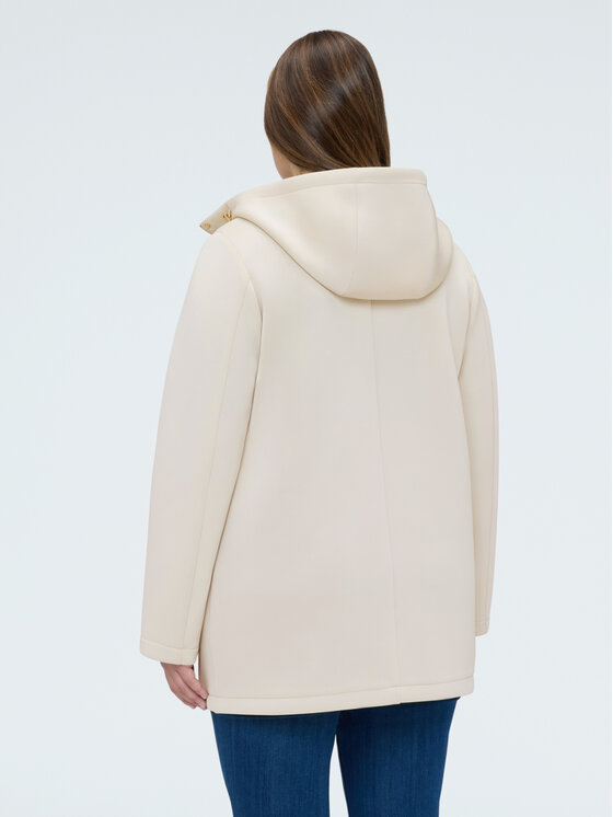 Fiorella Rubino Fiorella Rubino Płaszcz zimowy 8000L000081N011 Biały Regular Fit