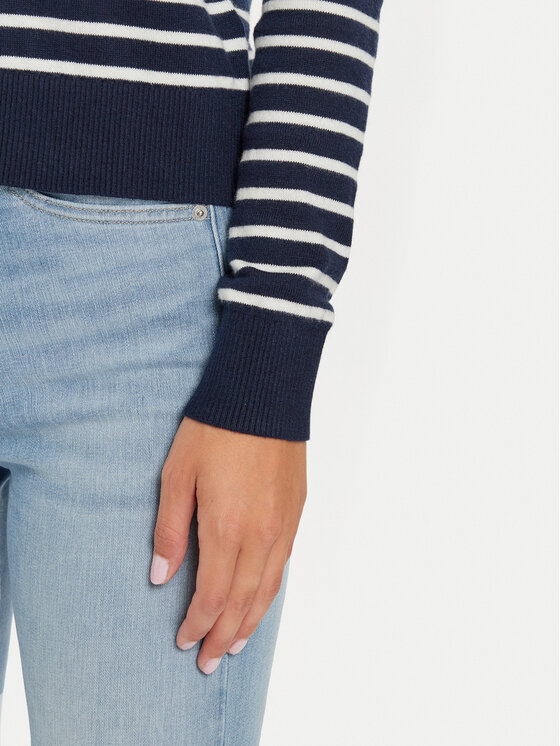 Tommy Jeans Tommy Jeans Sweter Essential DW0DW17254 Granatowy Regular Fit