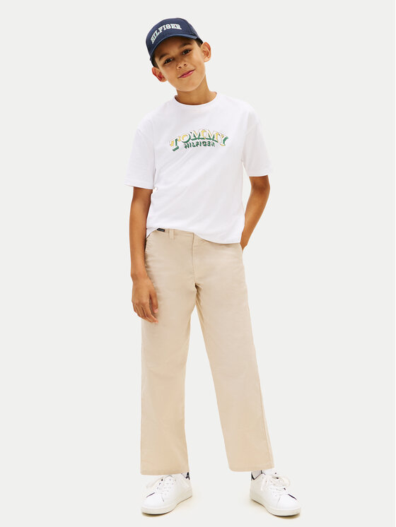 Tommy Hilfiger Tommy Hilfiger Majica KB0KB10267 Bela Regular Fit