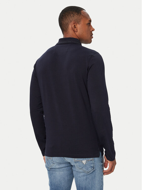 Guess Guess Polo särk M6YP36 K4395 Tumesinine Extra Slim Fit