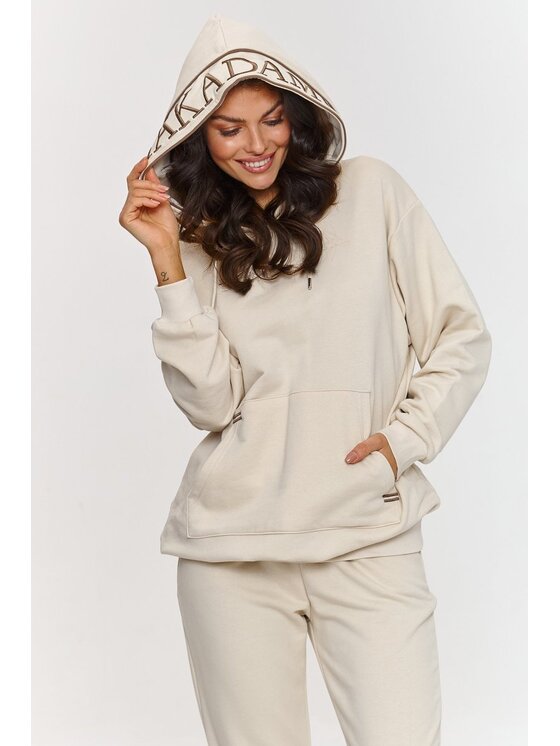 Makadamia Makadamia Dres A4 Beżowy Loose Fit