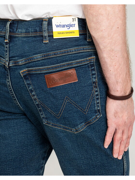 Wrangler Wrangler Pantaloncini di jeans TEXAS SHORTS Blu Regular Fit