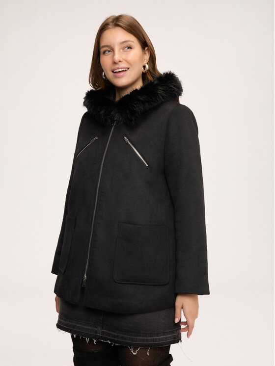 Fiorella Rubino Fiorella Rubino Cappotto invernale 8041T000389N033 Nero Regular Fit