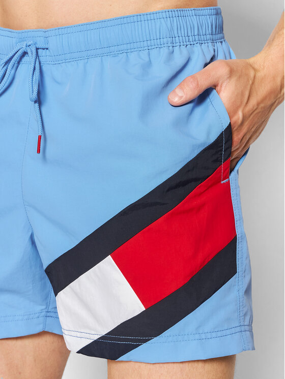 Tommy Hilfiger Tommy Hilfiger Pantaloncini da bagno UM0UM02048 Celeste Slim Fit