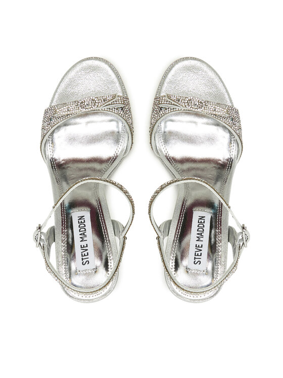 Steve Madden Steve Madden Sandały Chanter SM11003439-04004-968 Srebrny