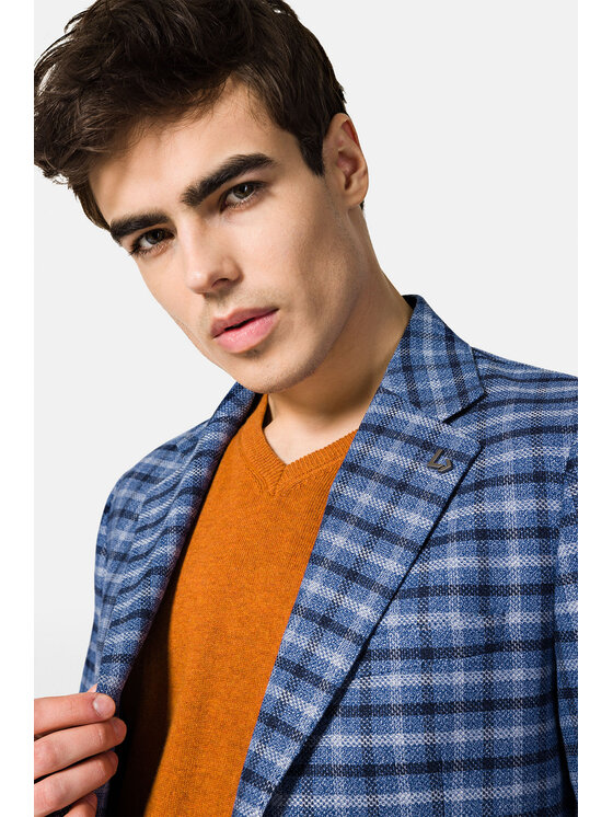 Lancerto Lancerto Marynarka Corley MA131123000019 Niebieski Slim Fit