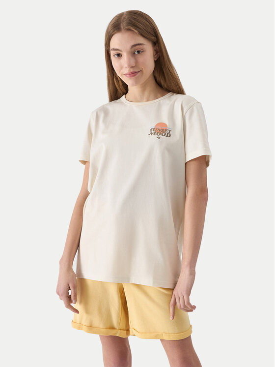 4F 4F Спортни шорти 4FJWSS24TSHOM279 Жълт Regular Fit