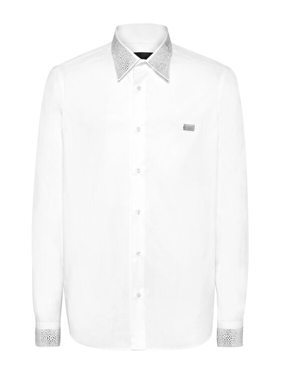 PHILIPP PLEIN PHILIPP PLEIN Koszula 22577 Biały Fitted Fit