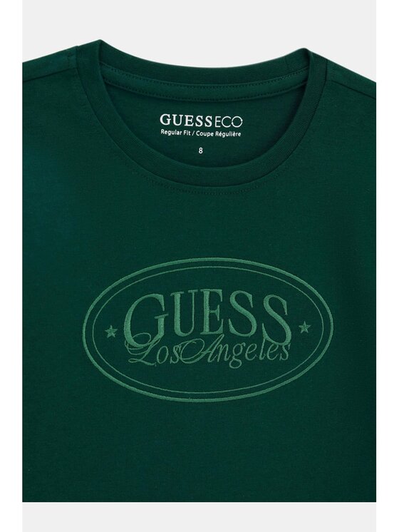 Guess Kids Guess Kids T-Shirt 184427 Zielony Classic Fit