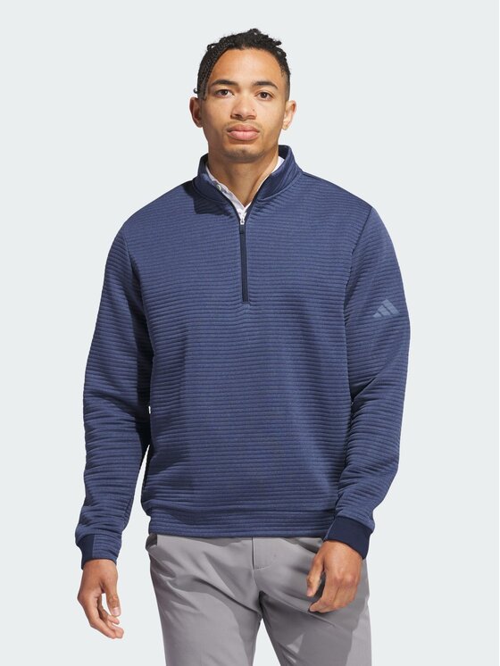 adidas adidas Bluza Ultimate365 DWR Textured Quarter-Zip Niebieski jasny Regular Fit