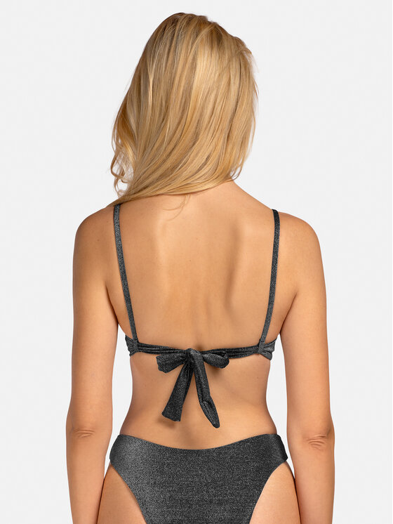 Miss Lou Miss Lou Bikini pezzo sopra G-LG3-CZ Nero