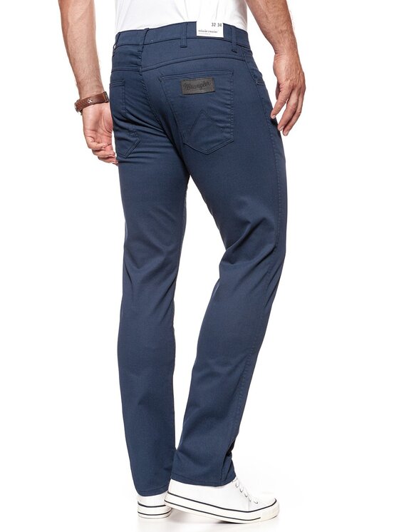 Wrangler Wrangler Pantaloni di tessuto GREENSBORO Blu Straight Fit
