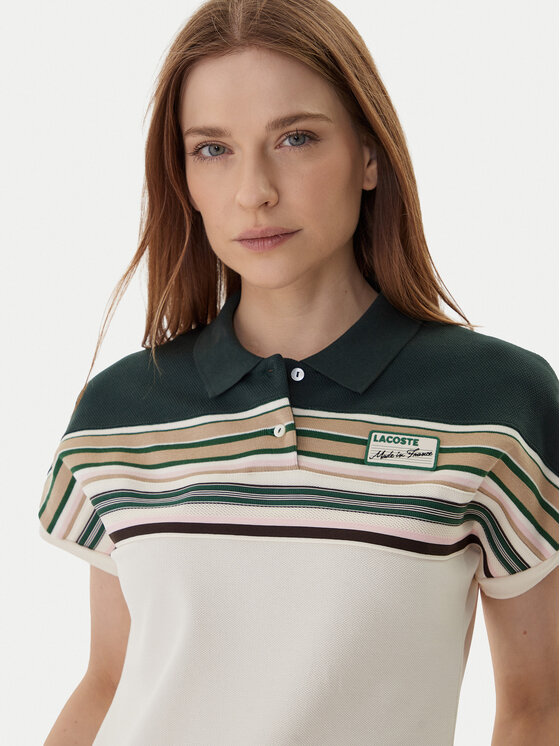 Lacoste Lacoste Polokošile PF5291 Écru Slim Fit