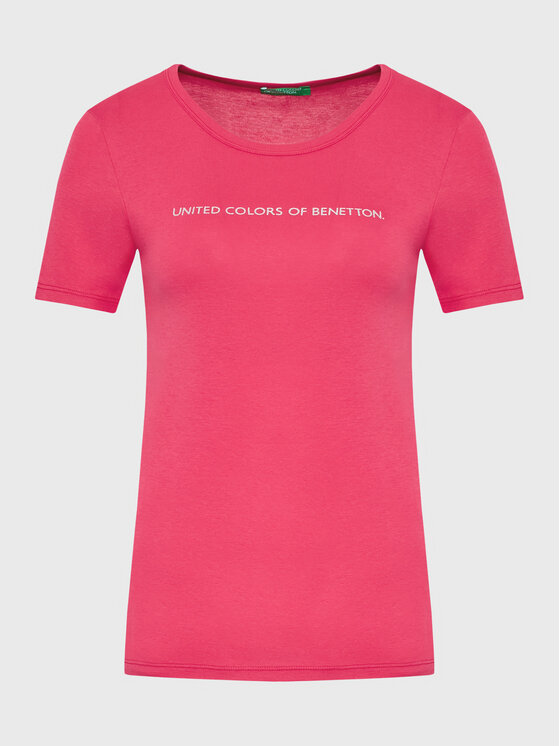 United Colors Of Benetton United Colors Of Benetton T-shirt 3GA2E16A2 Rosa Regular Fit